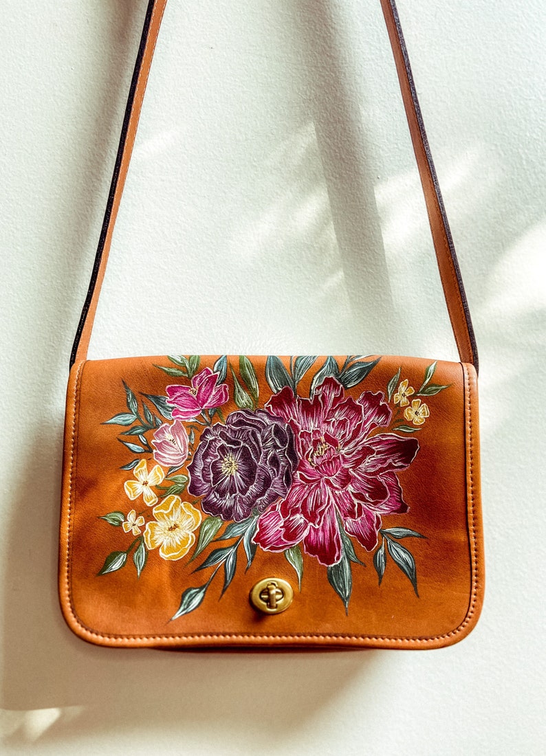 Custom Hand-Painted Bag / Personalized Designer Handbag Purse Tote Clutch / Customer Provides Bag for Painting / Please Read Description image 10