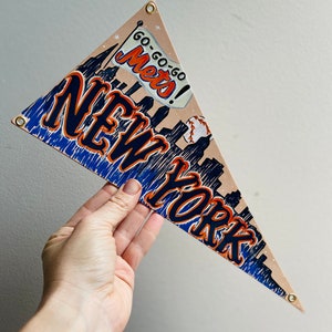 Custom Hand-Painted Leather Pennant Flag image 7