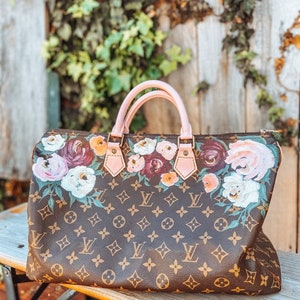 Custom Hand-Painted Bag / Personalized Designer Handbag Purse Tote Clutch / Customer Provides Bag for Painting / Please Read Description image 4