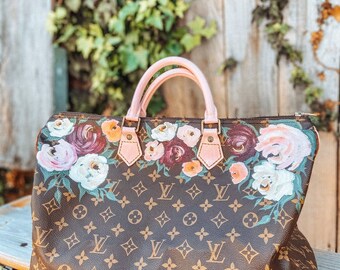Custom Hand-Painted Bag / Personalized Designer Handbag Purse Tote Clutch / Customer Provides Bag for Painting / Please Read Description