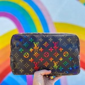 Custom Hand-Painted Rainbow Ombré Bag Art  (CUSTOMER PROVIDES BAG)