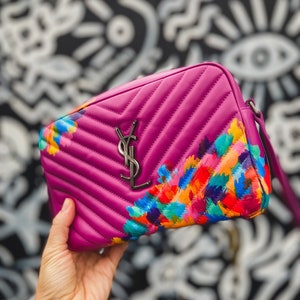 Custom Hand-Painted Bag / Personalized Designer Handbag Purse Tote Clutch / Customer Provides Bag for Painting / Please Read Description image 1