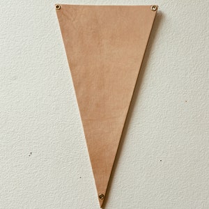 Custom Hand-Painted Leather Pennant Flag image 3