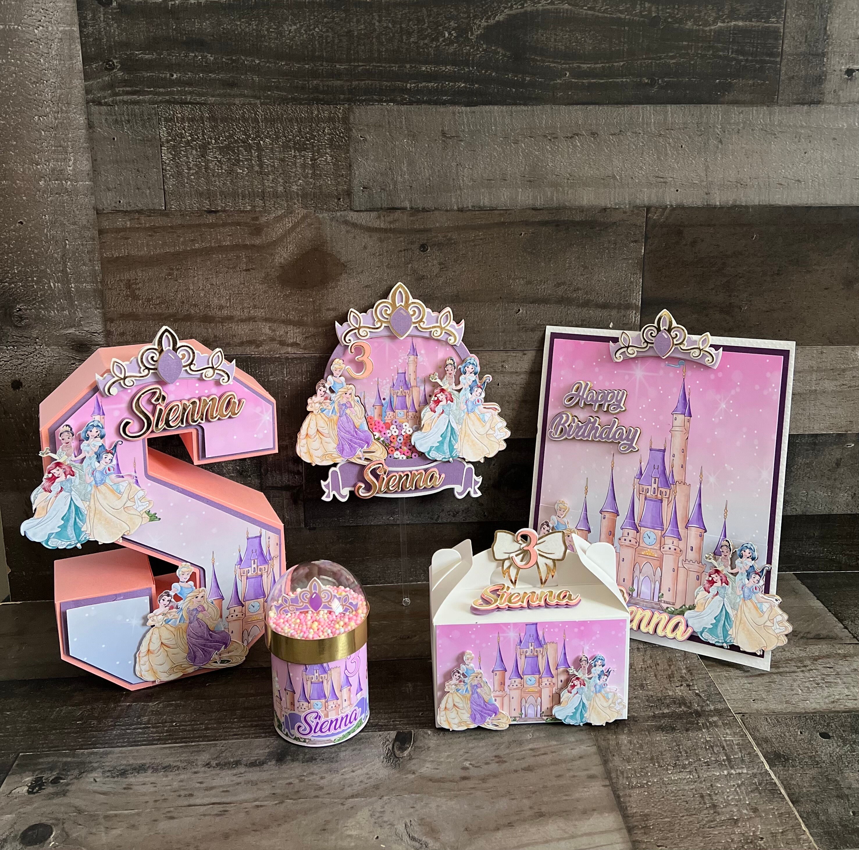 Disney Princess Cake Topper Princess Party Decoration Princess Birthday ...
