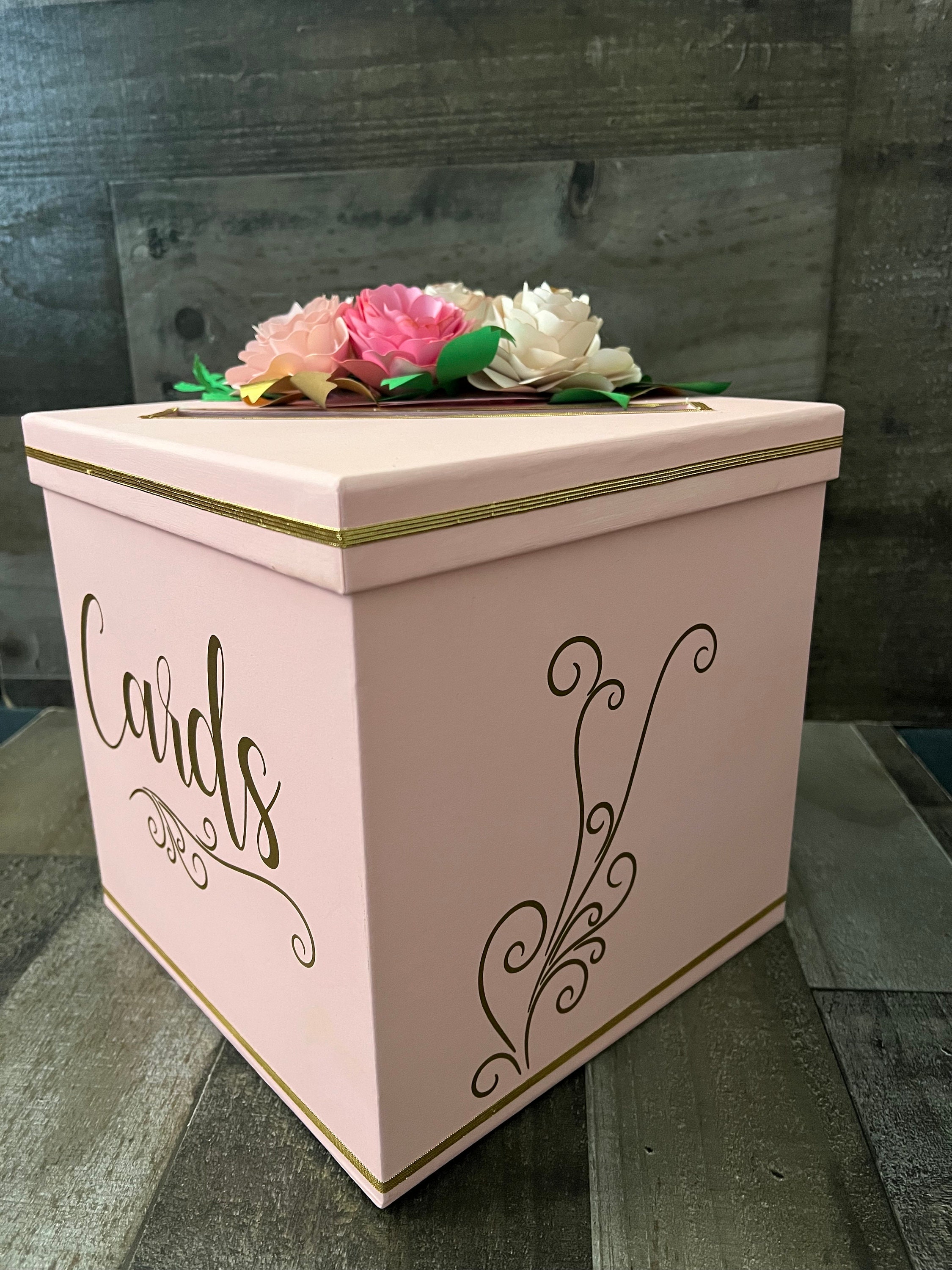 Card Box Money Box Customize Card Box Centerpiece Wedding Box ...