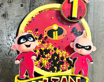 Baby Jack Jack Incredibles Cake Topper The incredibles party Cake topper chaker