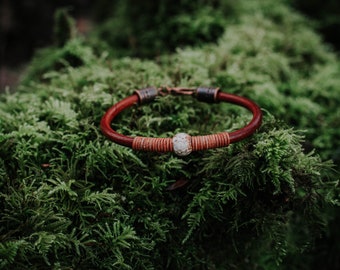 Landscape Jasper Bracelet - Signature bracelet - Woven bracelet - Jasper bracelet - Handmade Gift - Handwoven