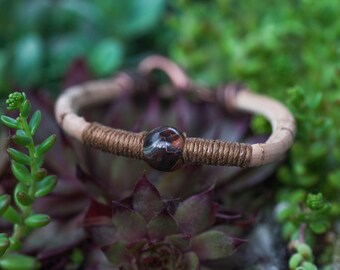 Brecciated Jasper - Signature bracelet - Vegan bracelet - Jasper bracelet - Handmade Gift - Handwoven