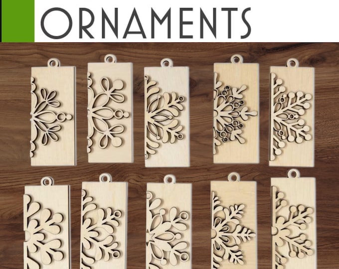 DIY Snowflake Ornaments - Blank Single or Bulk Christmas Ornament Handcrafted Bulk Wholesale DIY Unpainted Paint Party Family Craft