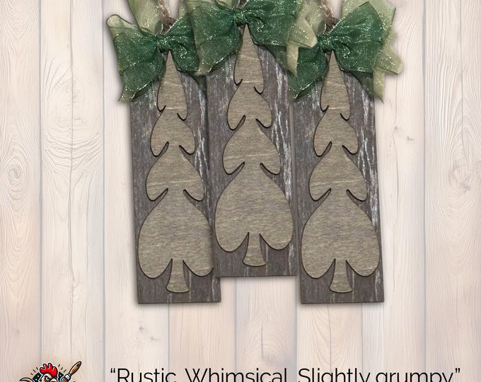 Rustic Gray  Ornament, Wood Holiday Decor, rustic tree decor, natural wood ornament, Single or Bulk Qty