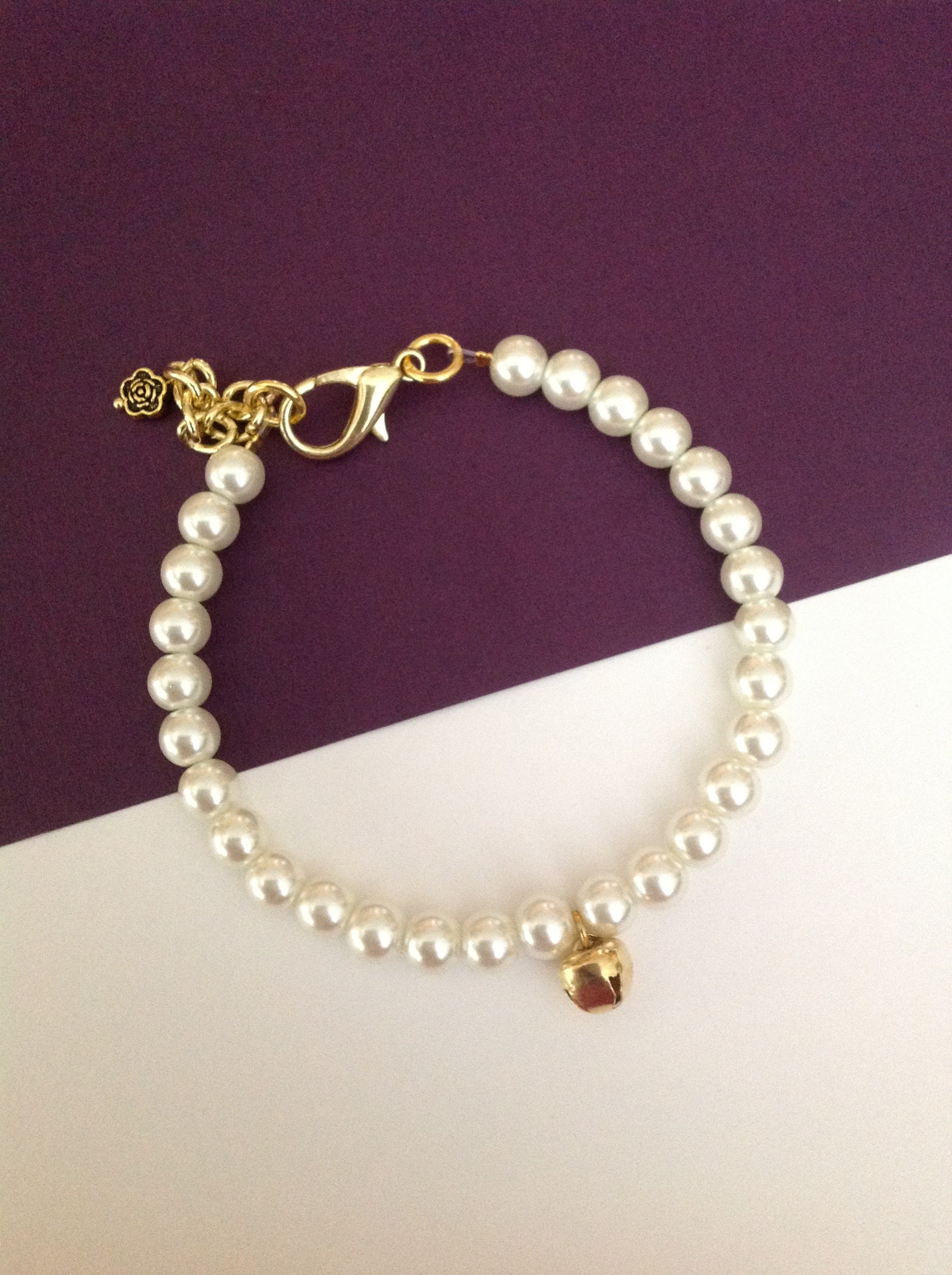 Elegant Pearl Pet Collar Necklace Ivory Pearl Dog Jewelry - Etsy