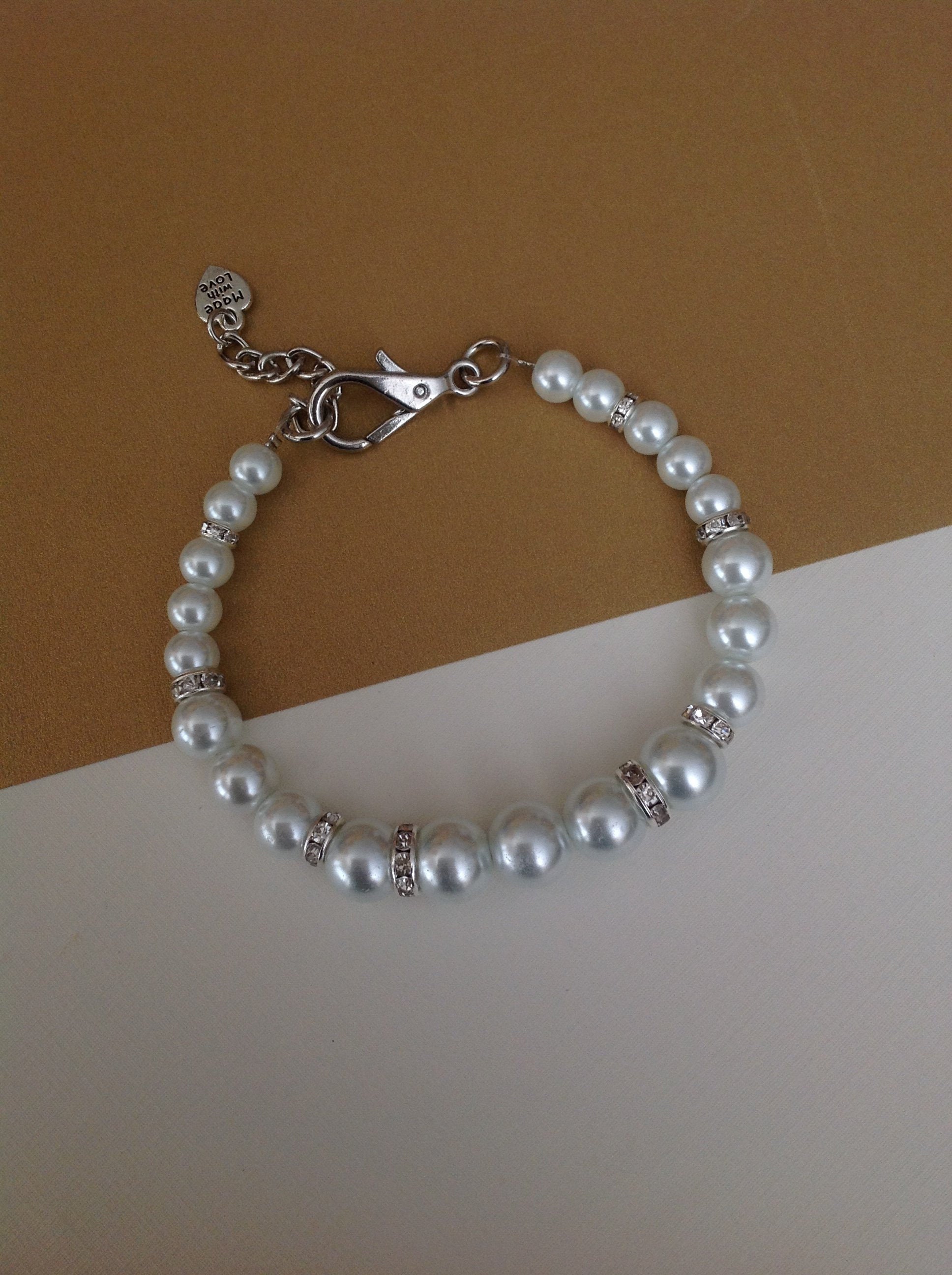 Hund Hochzeitsschmuck Weiße Perle Haustier Hochzeit Halsband Etsy