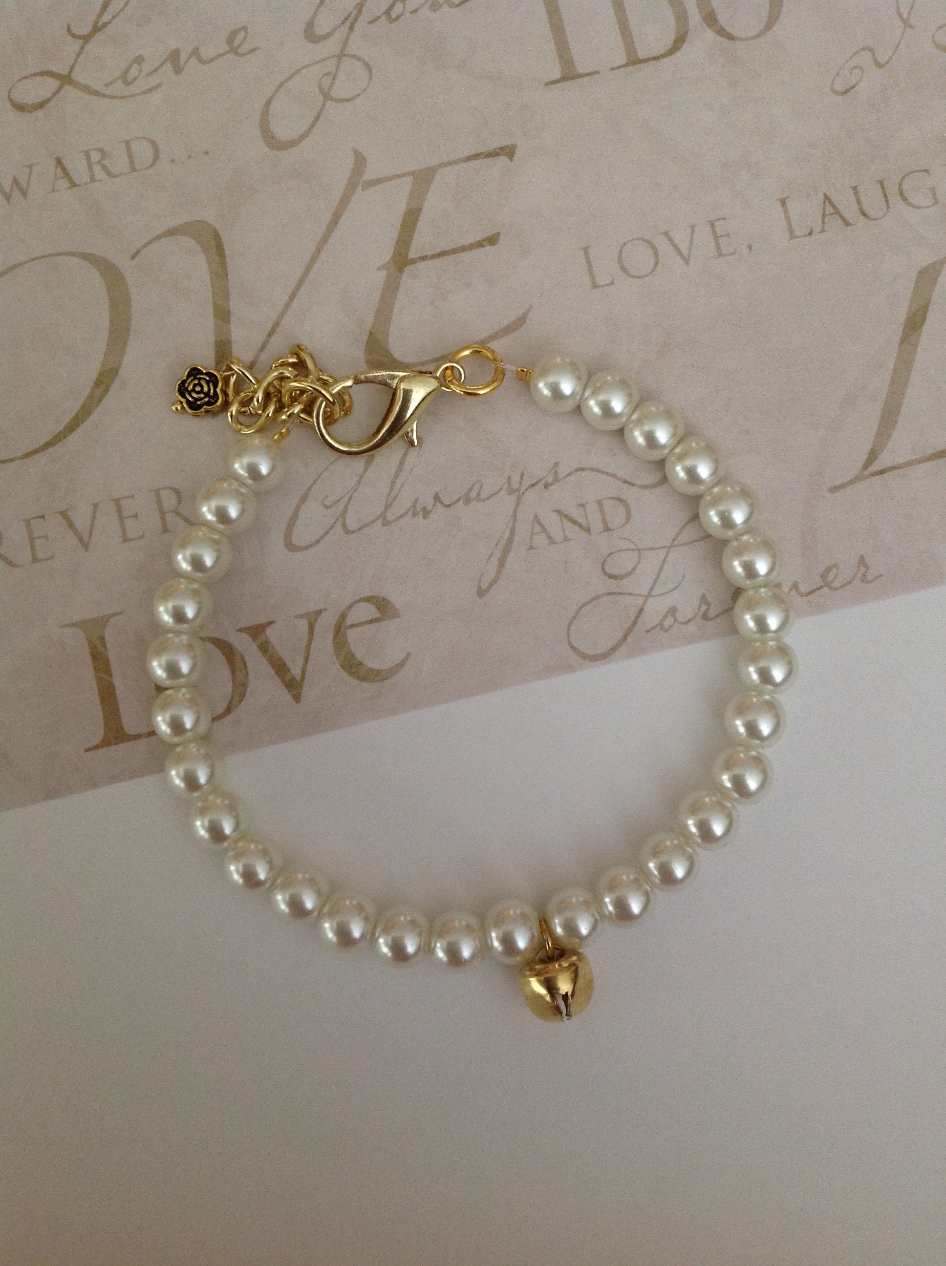 Elegant Pearl Pet Collar Necklace Ivory Pearl Dog Jewelry - Etsy