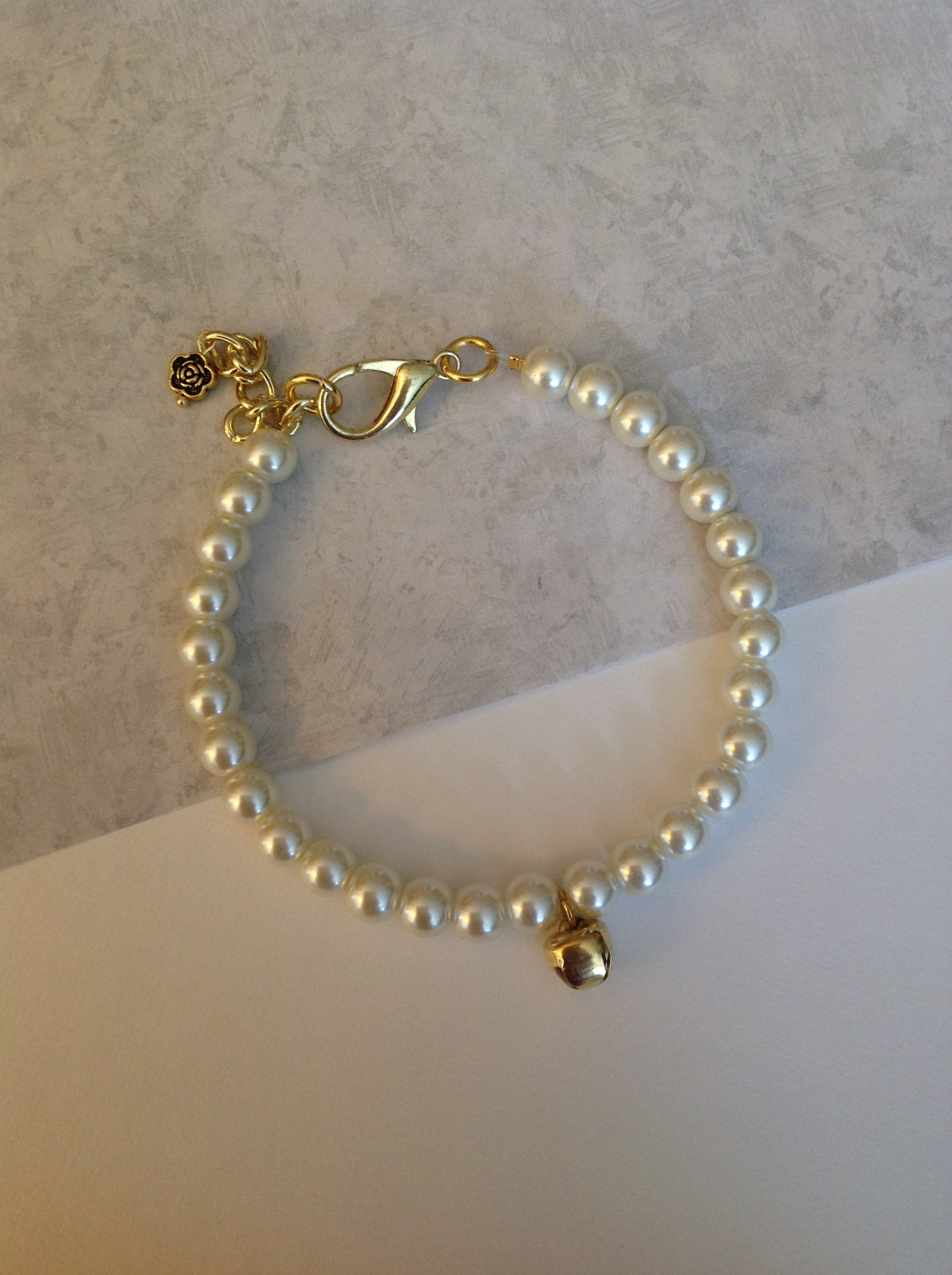 Elegant Pearl Pet Collar Necklace Ivory Pearl Dog Jewelry - Etsy