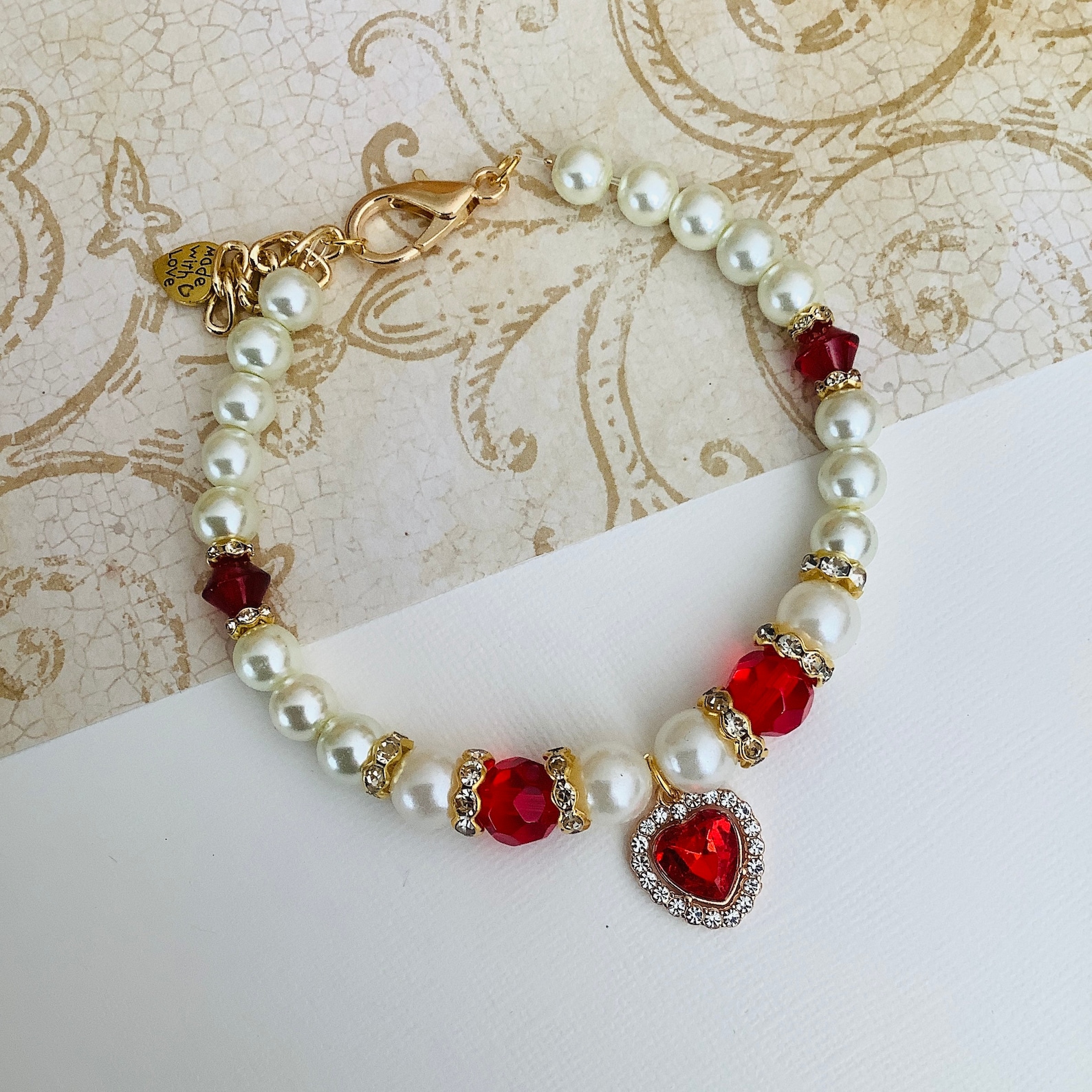Valentine's Day Cat Necklace