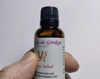 Tincture of Ginkgo biloba, Ginkgo extract, Bio, Vegan, microdoses