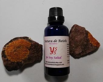 Tintura orgánica de Reishi, extracto de Reishi, Ganoderma lucidum, Fuerza máxima, Microdosis, 100% BIO