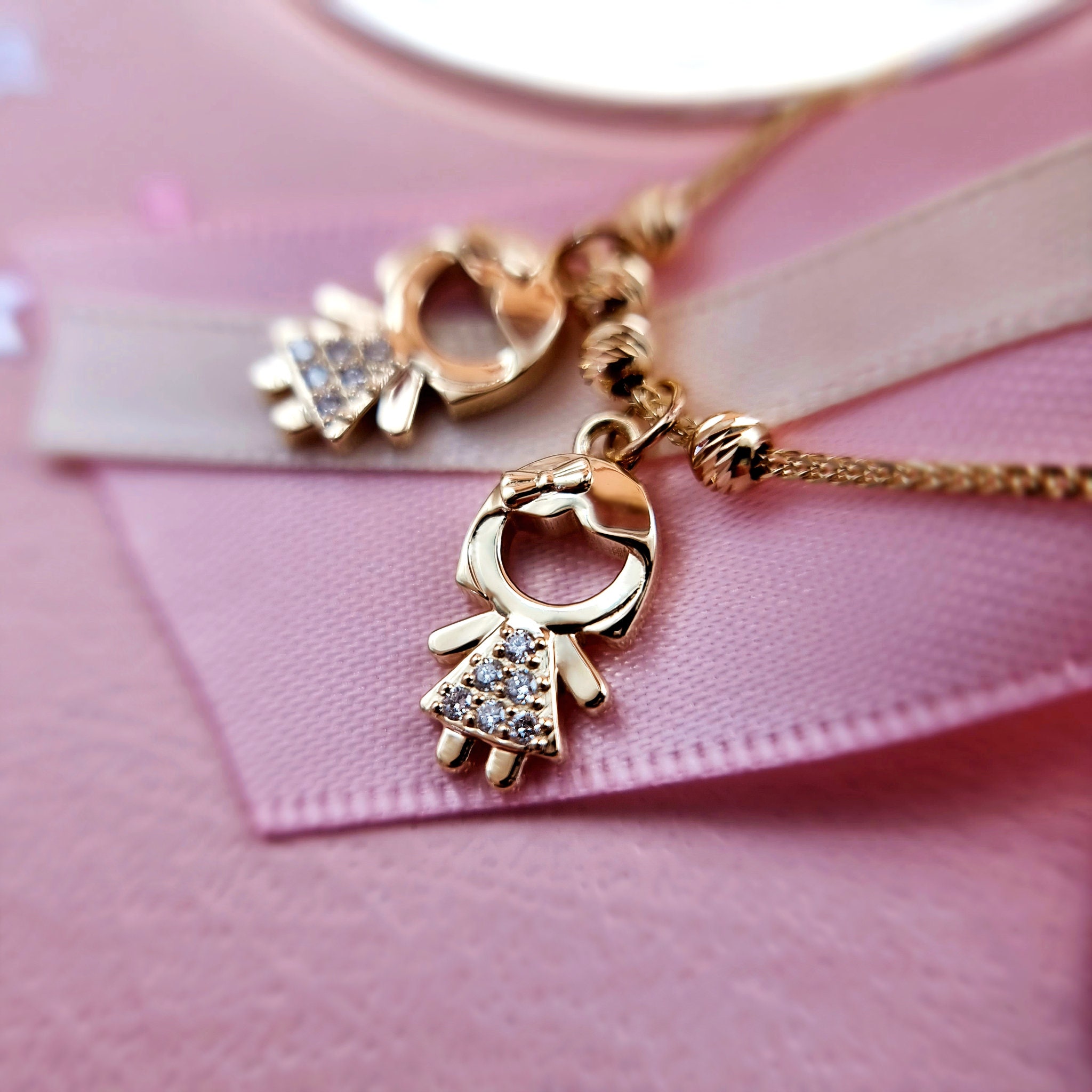 14k Gold Boy Charm 14k Gold Kids Charm Diamond Baby Boy Etsy