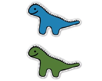 Dinosaur Sticker Duo, Waterbottle Sticker, Laptop Decal