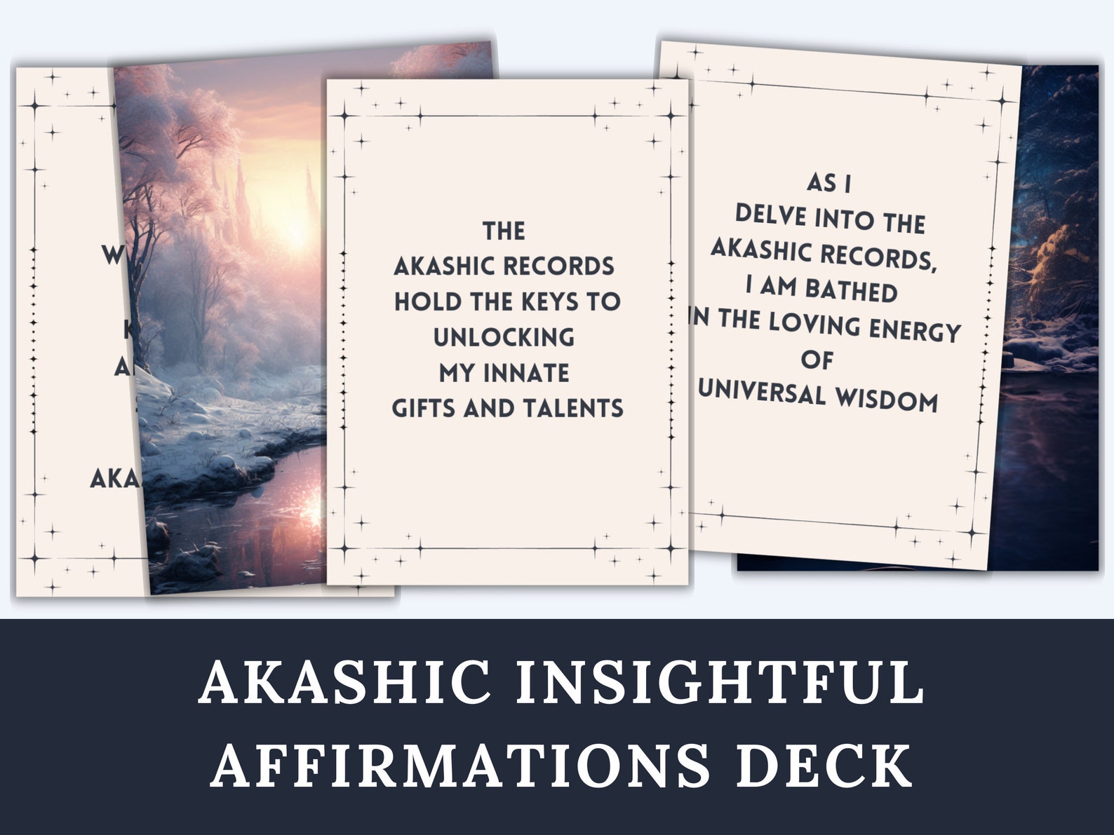 Akashic Oracle Cards: 75 carte per principianti, energia, influenze karmiche chiare