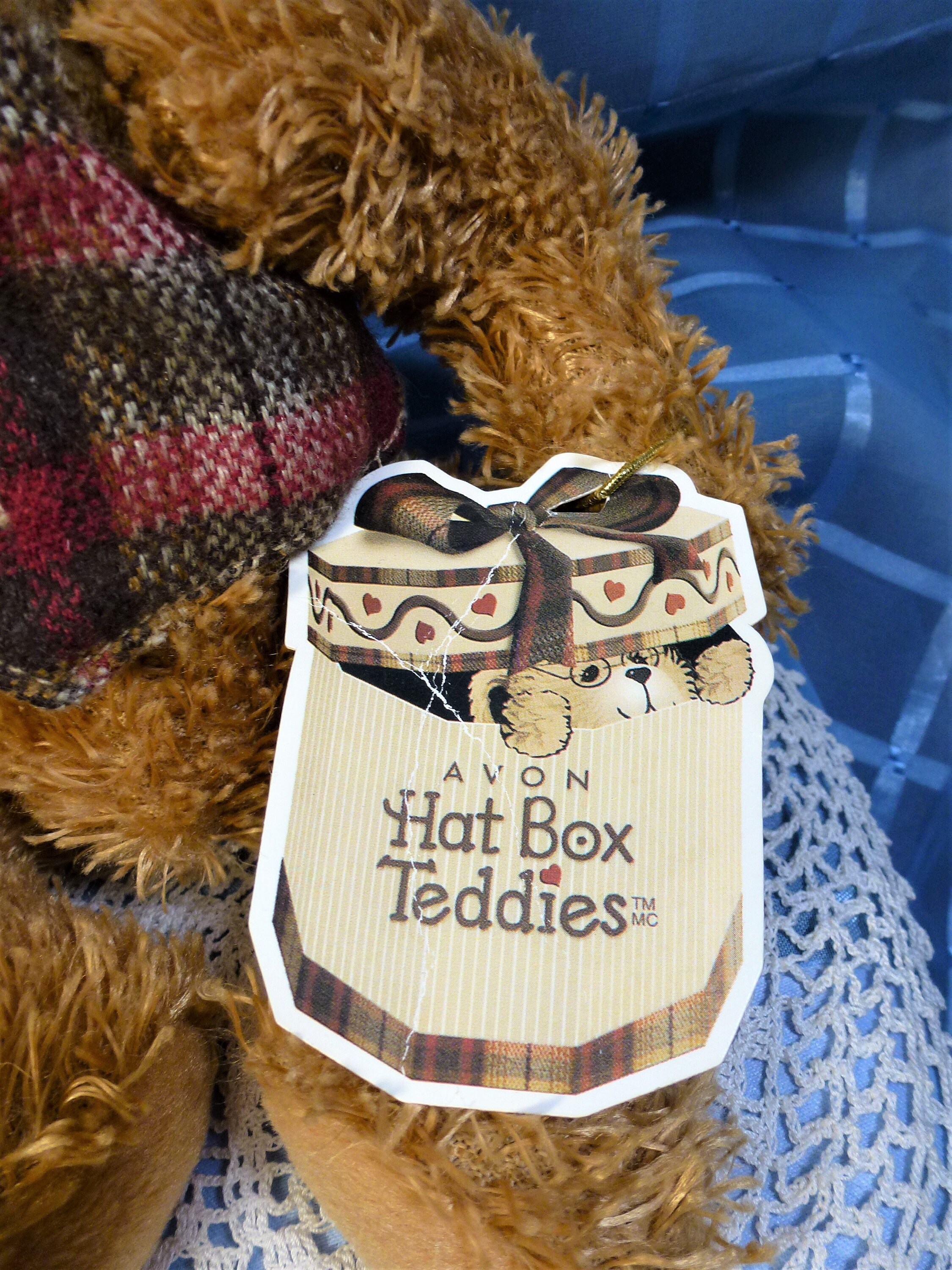 Vintage Avon hatbox Teddies Chester Etsy