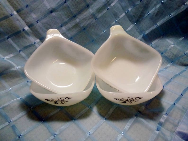 Vintage Crown Pyrex Ramekin/dessert Bowls Set of 4 Etsy Australia