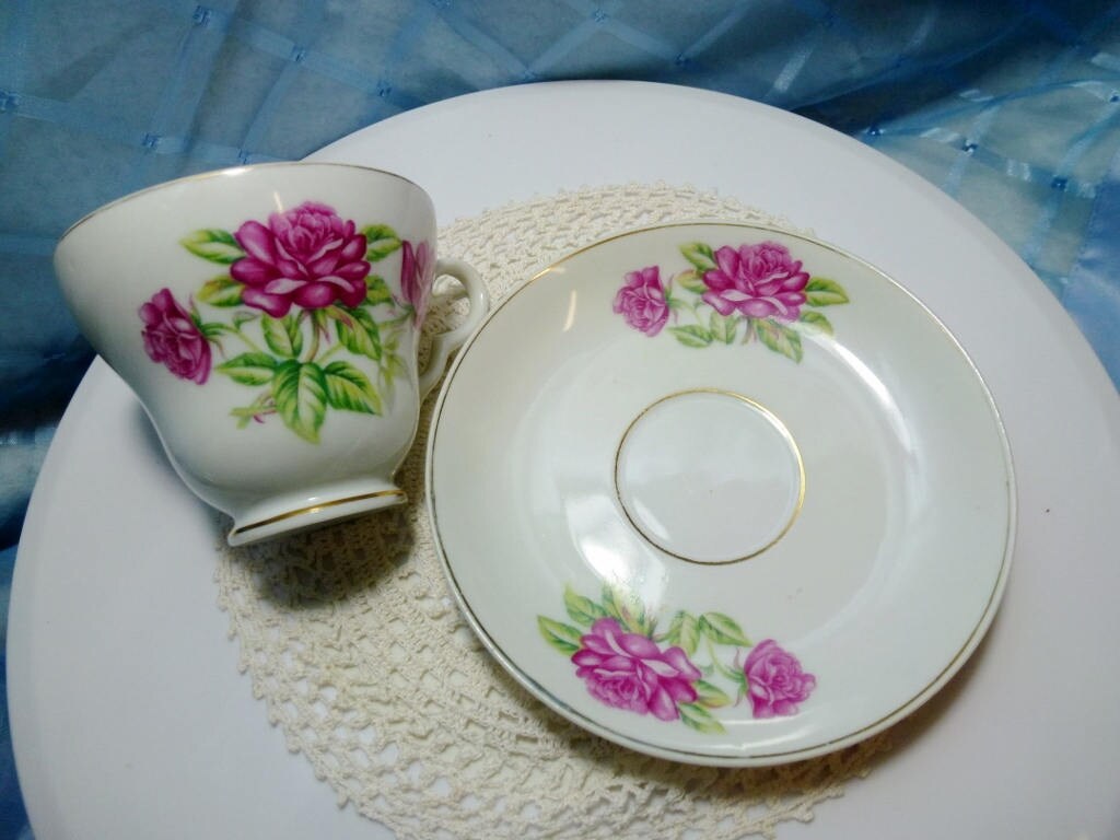 Vintage Porcelain Tea Cup Duo Etsy Australia