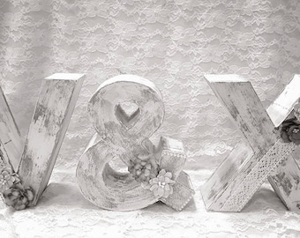 Letters for vintage wedding