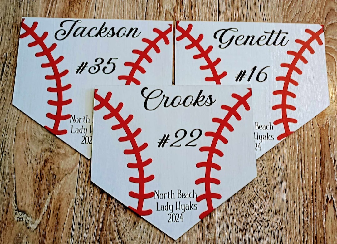 Customized Baseball/softball Team Awards/keepsakes Home Plate Keepsake