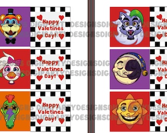 ¡Tarjetas del día de San Valentín por violación de seguridad de FNaF! Descarga digital