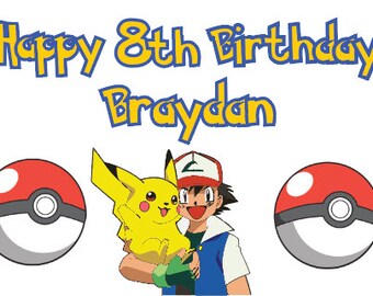 POKEMON inspirado 1/4 hoja Diseño de pastel DISEÑO PERSONALIZADO