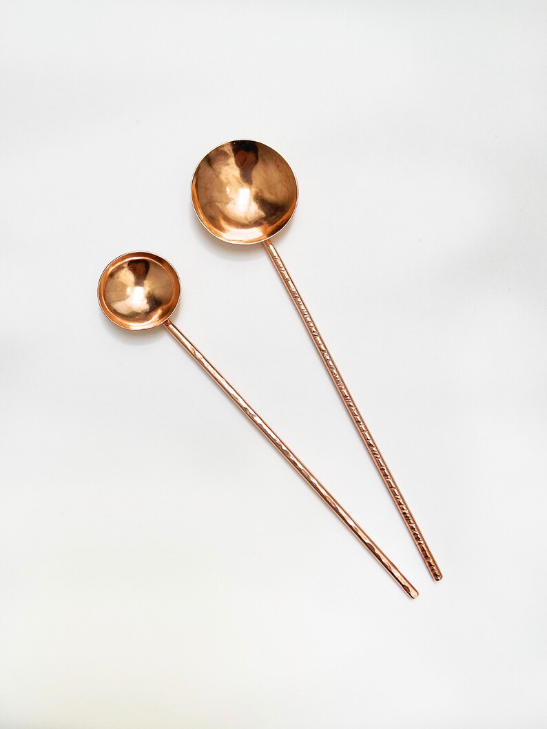 Copper Salt or Coffee spoon image 8