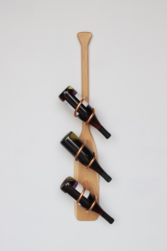 Boat Paddle Wine Rack Paddle Decor Nautical Home Decor Etsy