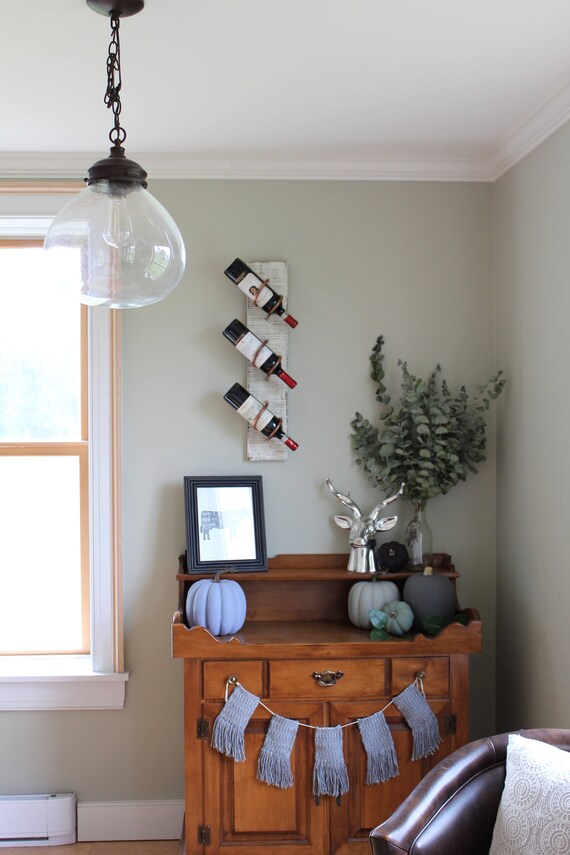 White washed Wine Rack Housewarming gift wedding gift