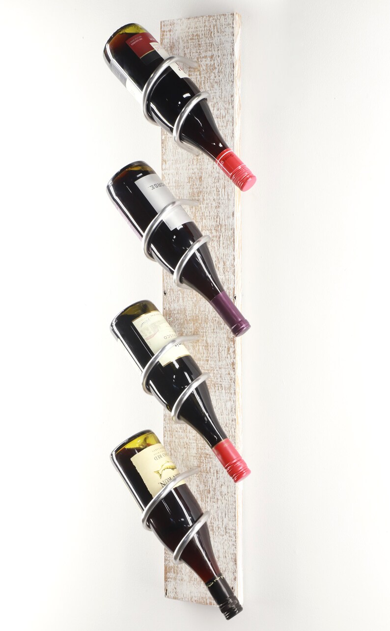 Distressed Silver Wine Rack Farmhouse Wine Rack Gift for Etsy
