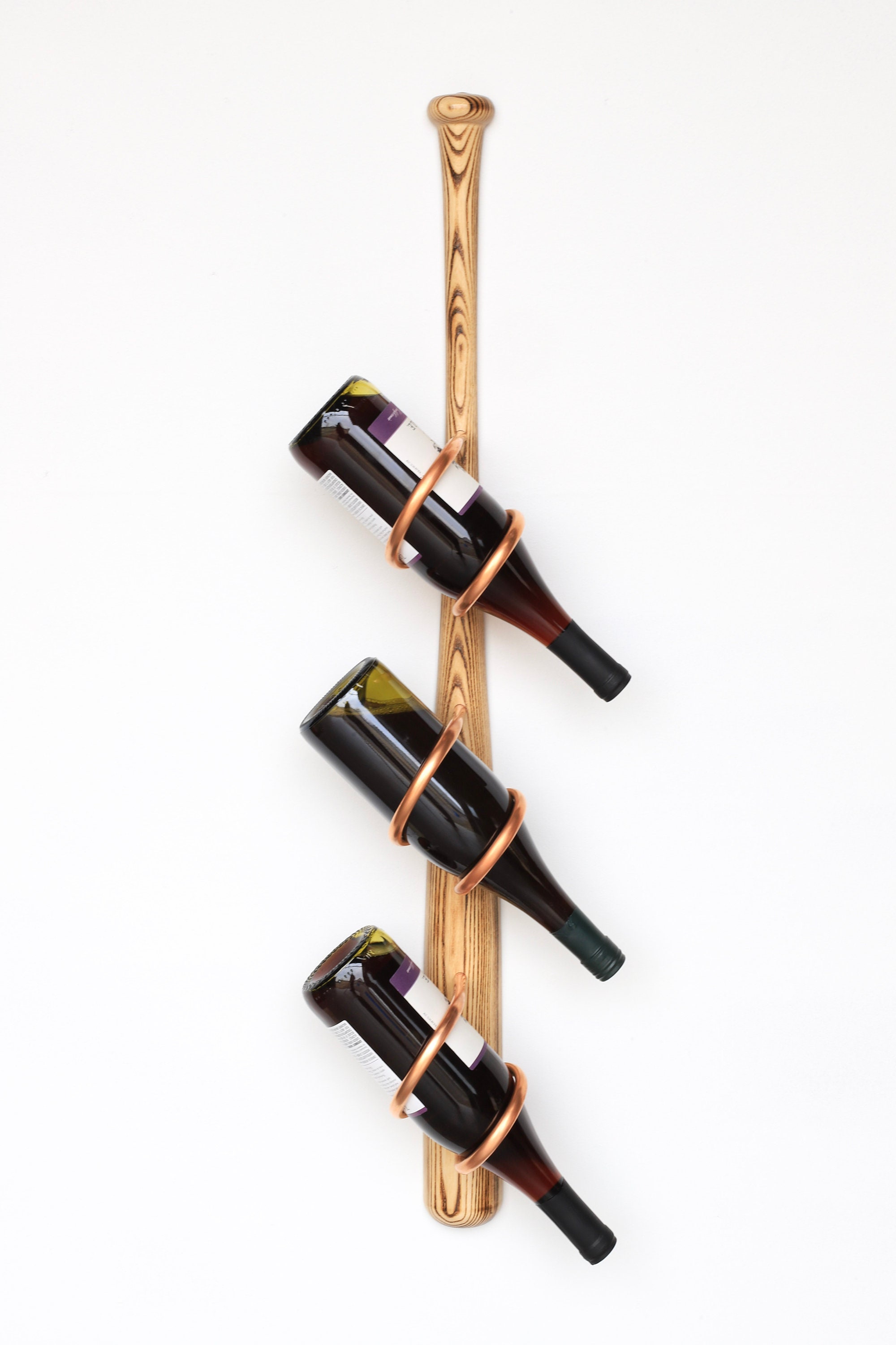 Baseball Bat Wall Mounted Wine Rack Baseball home decor wall Etsy