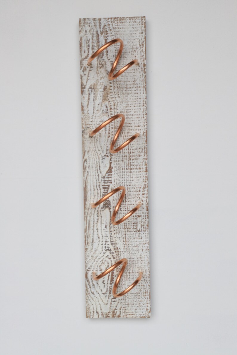 White Wine Rack Distressed wine rack wall mounted wine Etsy