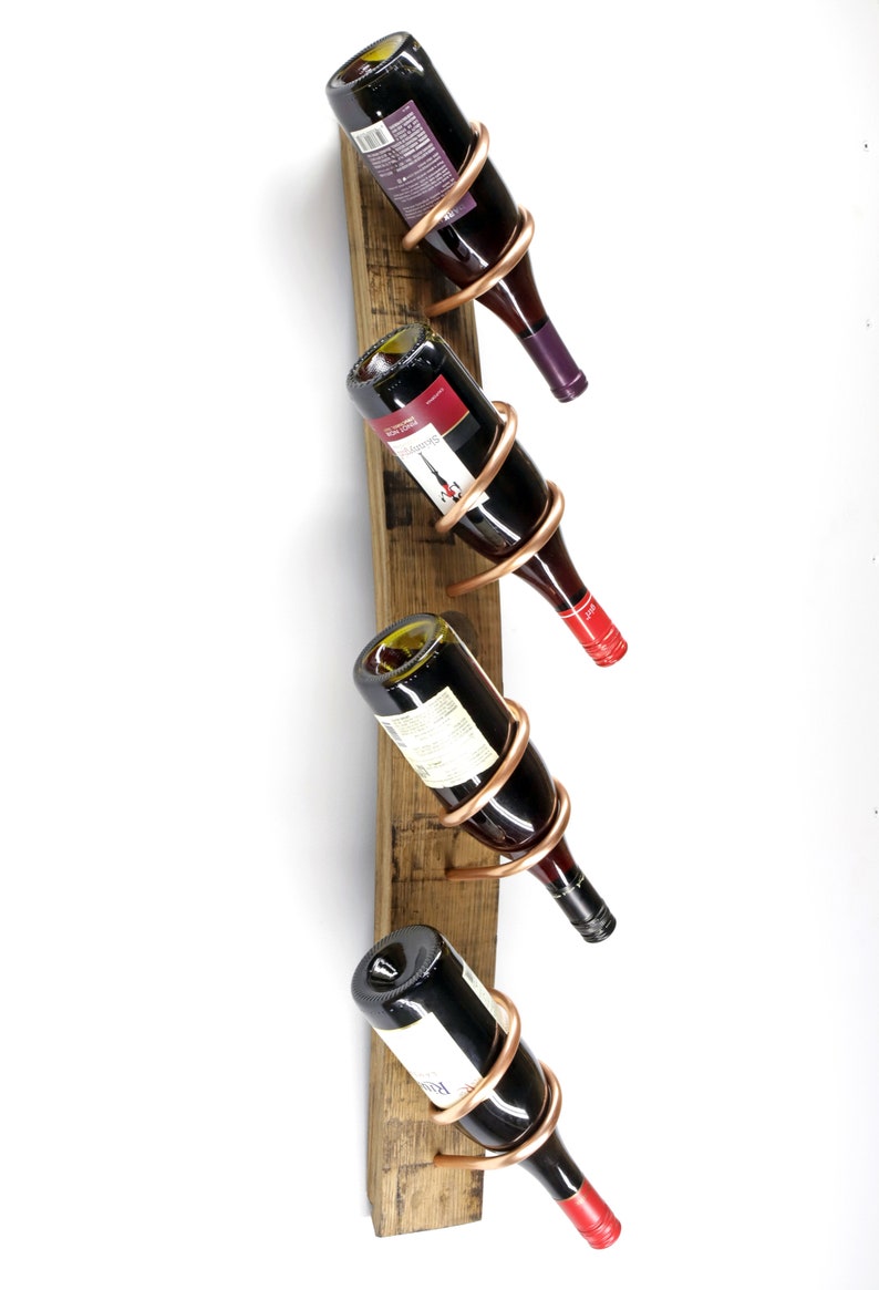 Bourbon Barrel Wine Rack Bung L Stave Wine Rack Wall Mounted Etsy