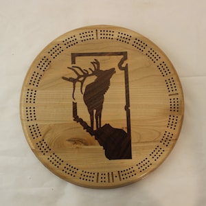 Alberta Elk -  Cribbage Board