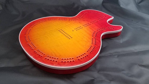 Cribbage Board Gibson Les Paul Shaped Electric Guitar Body With