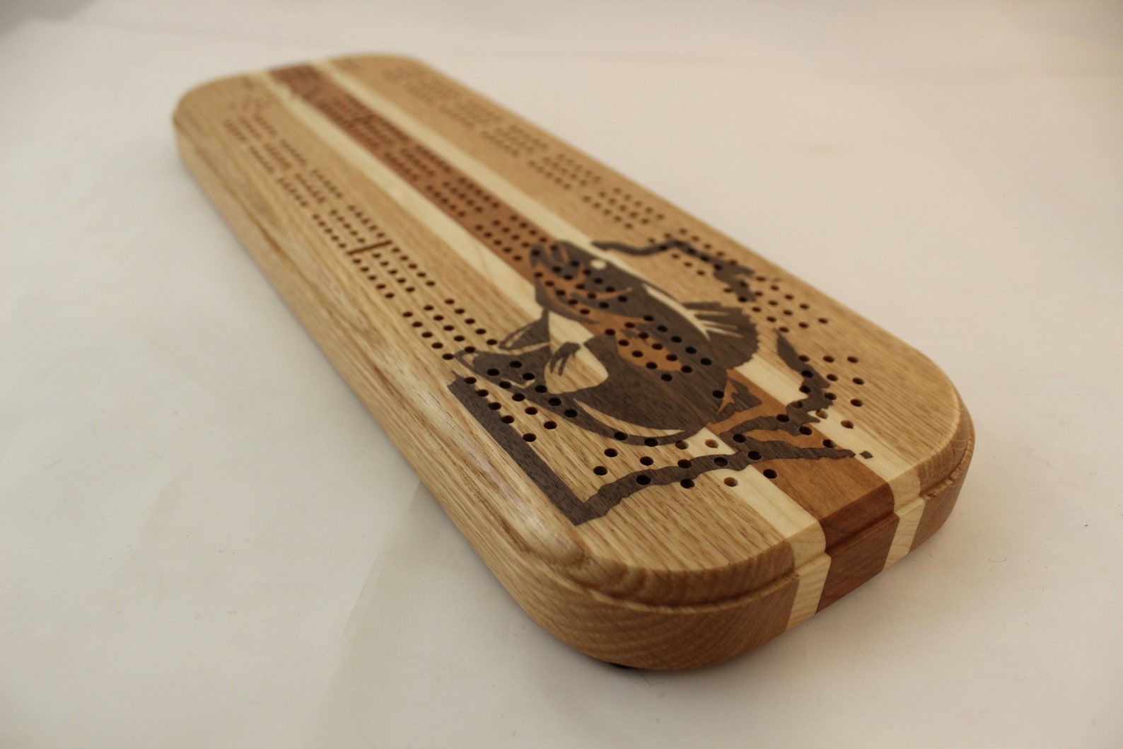Cribbage Board Wisconsin State Walleye Inlay 3 Jugador | Etsy