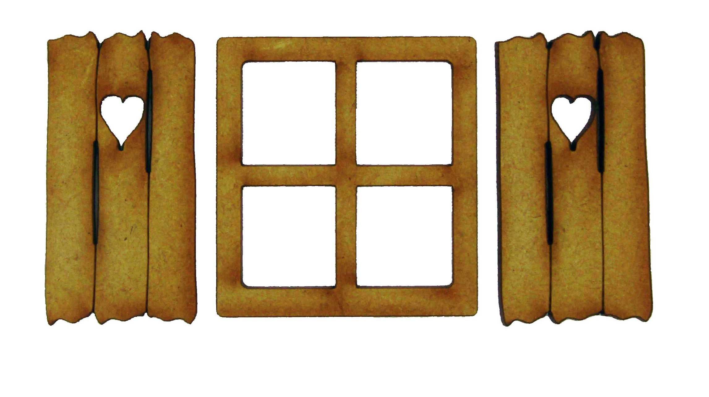 25-Piece Unfinished Fairy Door & Window Kit - Miniature Wood Craft For Garden & Dollhouse