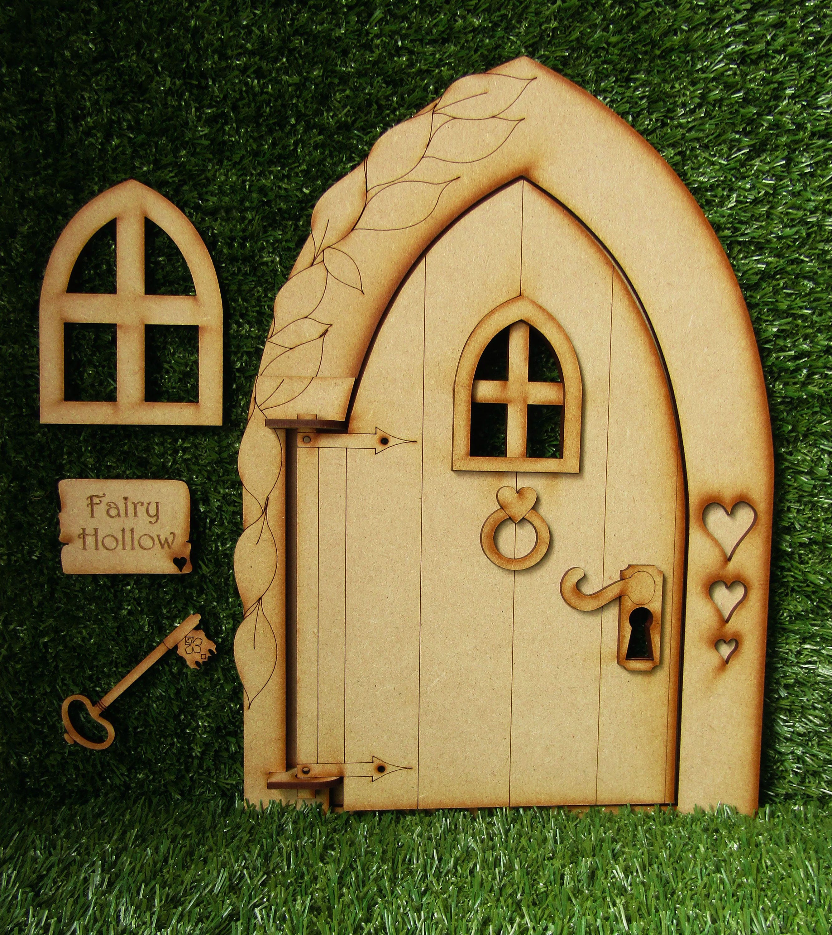 Giant 1 Foot Tall Fairy Hollow Opening Wooden Fairy Door Etsy