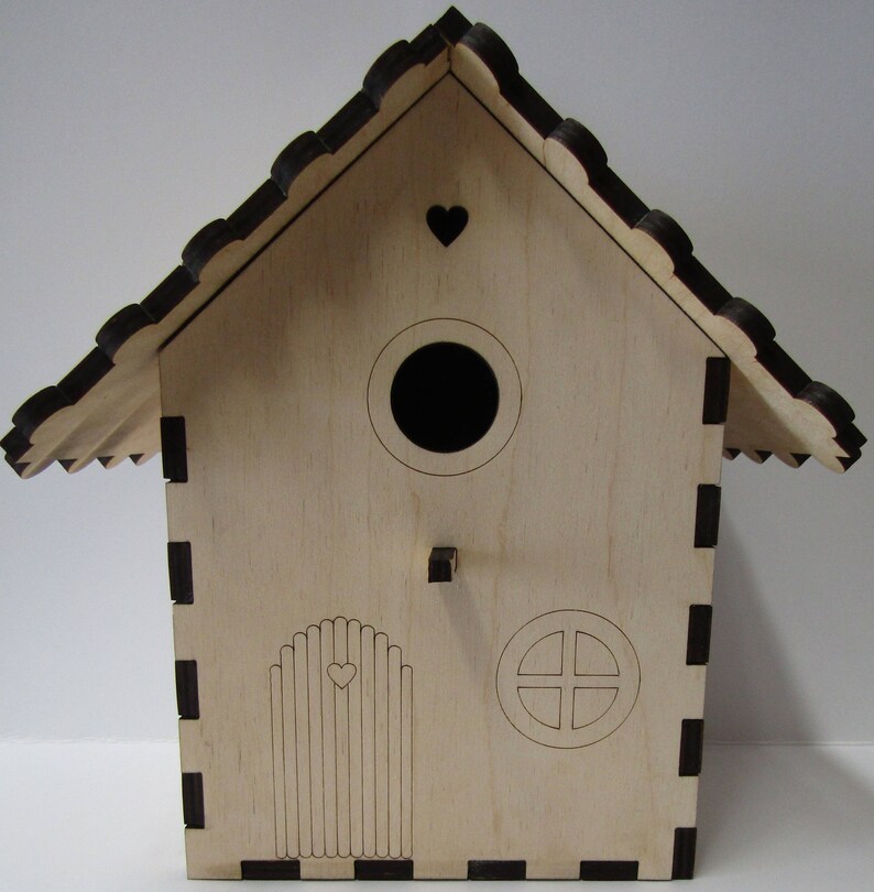 Fairy Garden Birdhouse Build Your Own Bird Nest Box Wildlife Craft Project Kit image 3