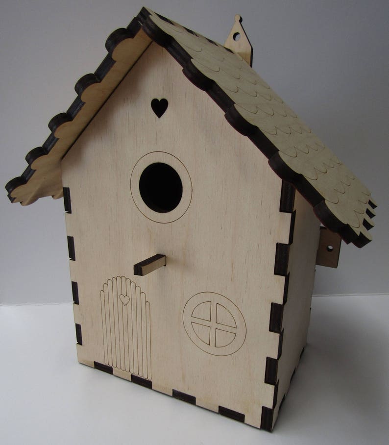 Fairy Garden Birdhouse Build Your Own Bird Nest Box Wildlife Craft Project Kit image 2