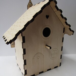 Fairy Garden Birdhouse Build Your Own Bird Nest Box Wildlife Craft Project Kit image 4