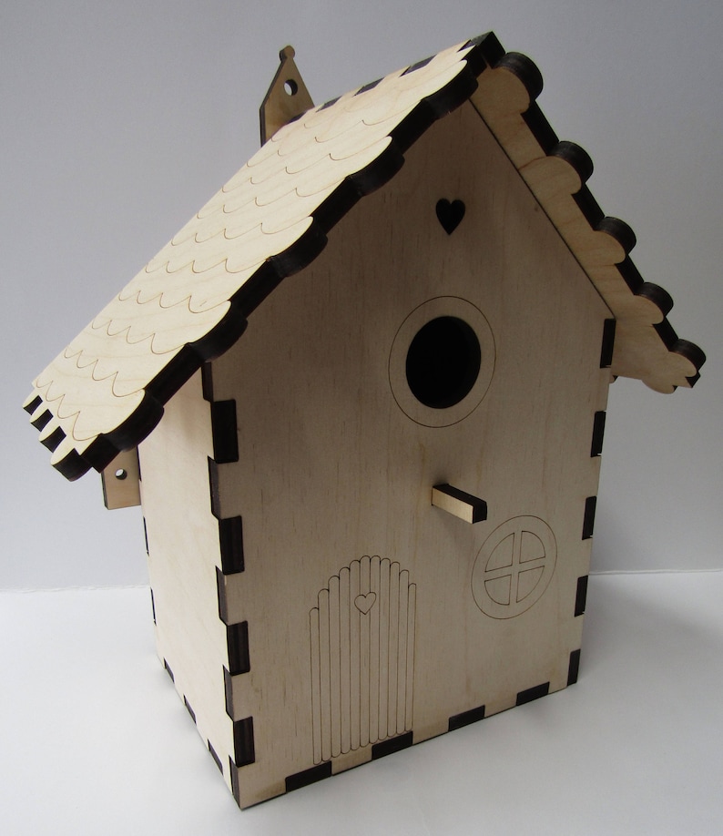 Fairy Garden Birdhouse Build Your Own Bird Nest Box Wildlife Craft Project Kit image 4