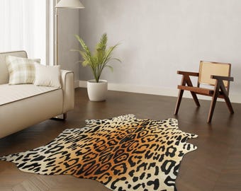 ベージュブリンドル牛革ラグ - Etsy 日本