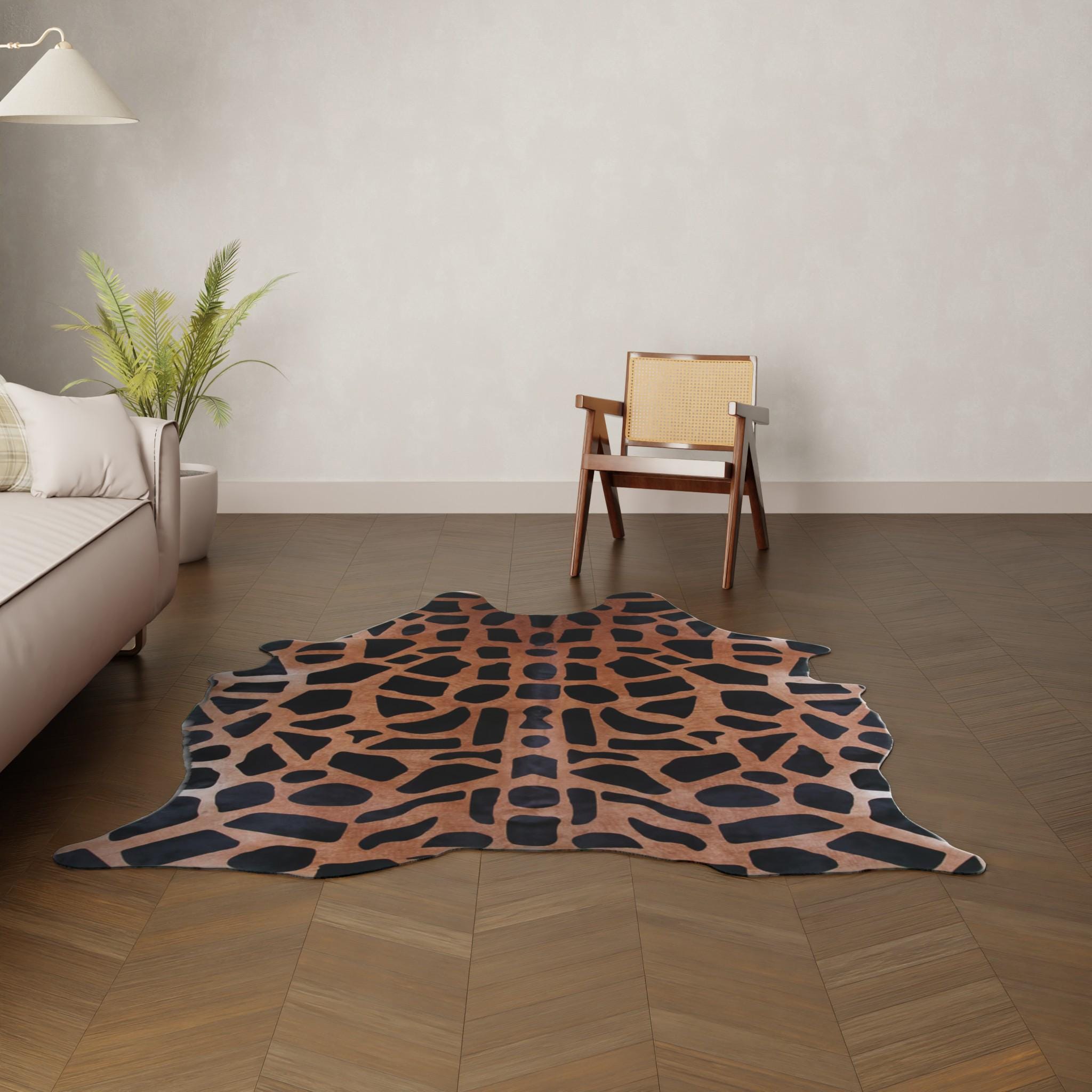Giraffe Texture Rug Giraffe Cowhide Rug - Etsy