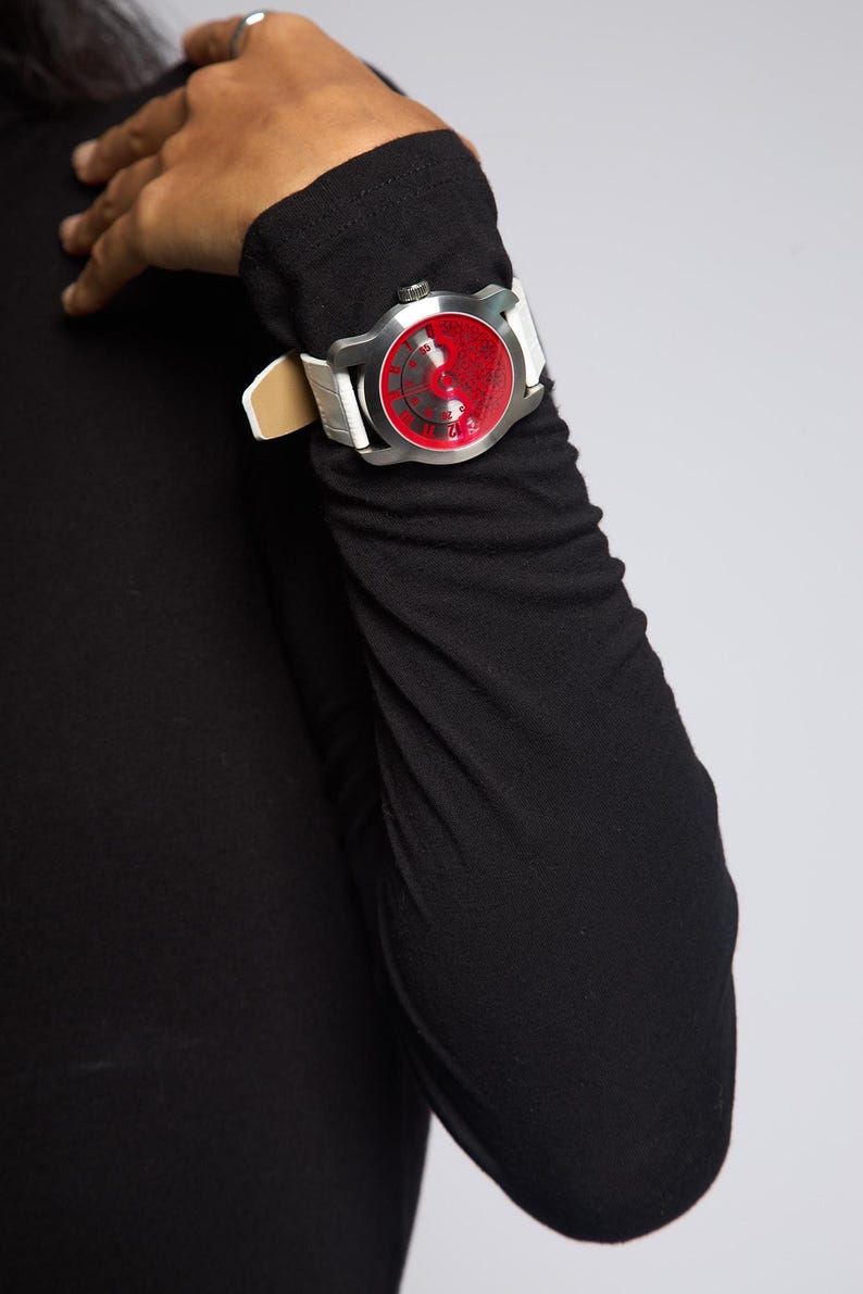 gambrell renard Red time machine self-winding watch